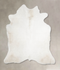 Solid White X-Large Brazilian Cowhide Rug 6'9