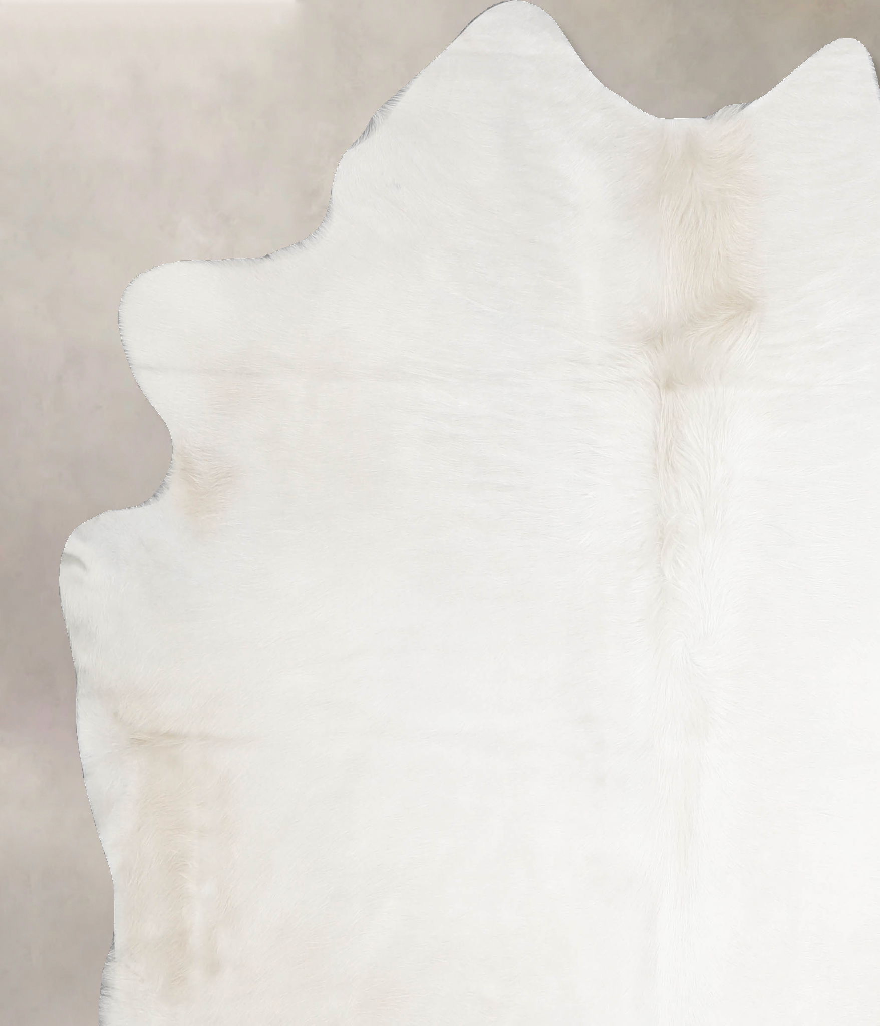 Solid White Cowhide Rug #A34318