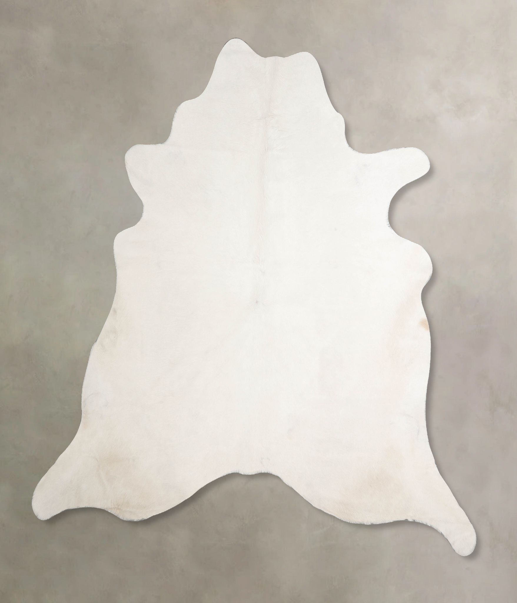 Solid White Cowhide Rug #A34321