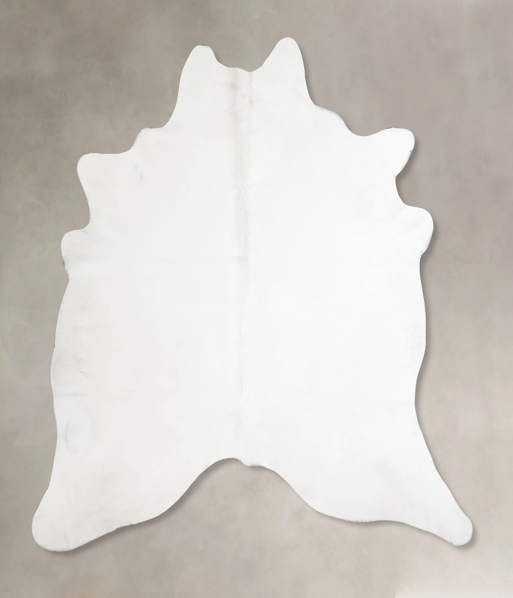 Solid White Cowhide Rug #A34322