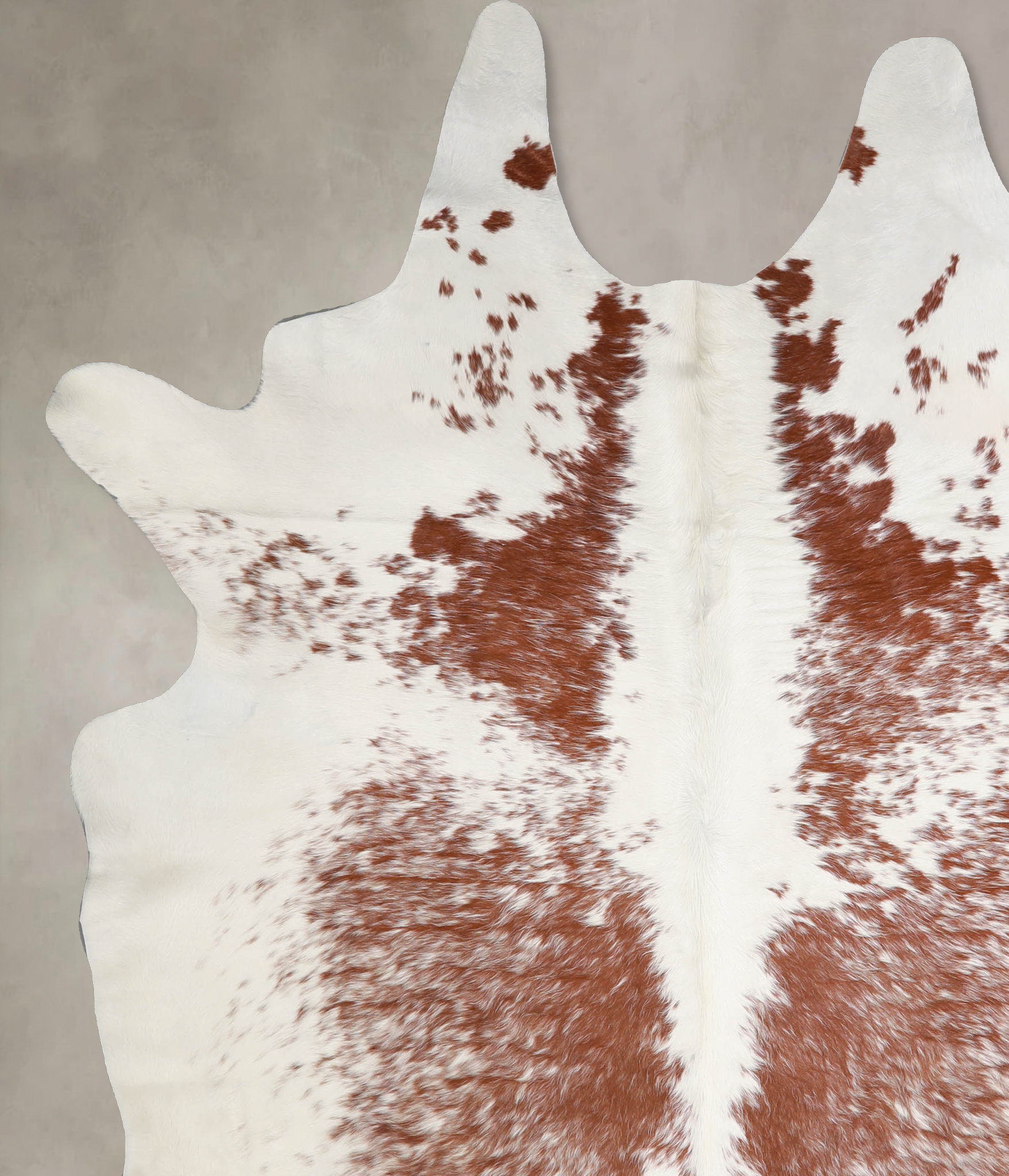 Brown and White Cowhide Rug #A34328