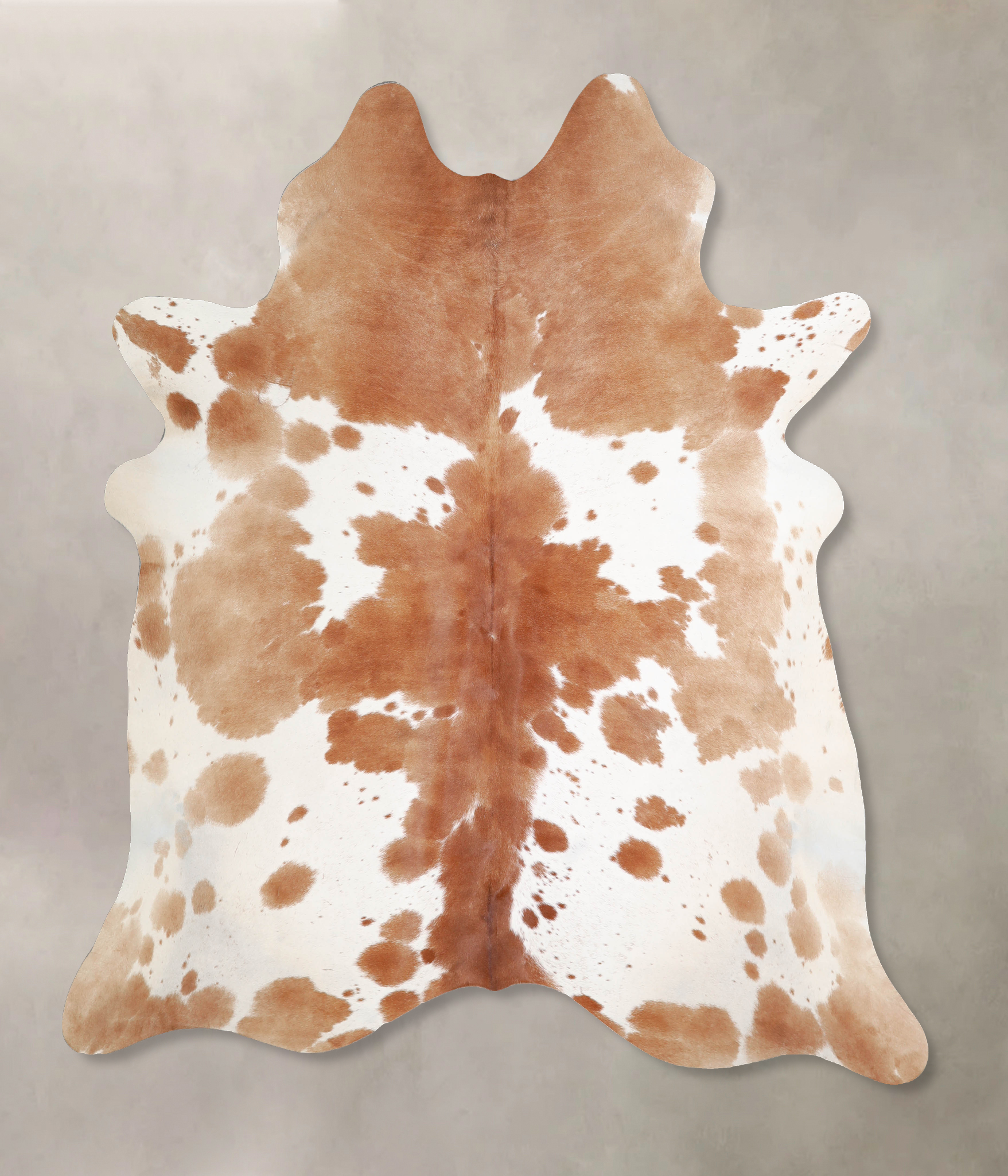 Brown and White Cowhide Rug #A34339