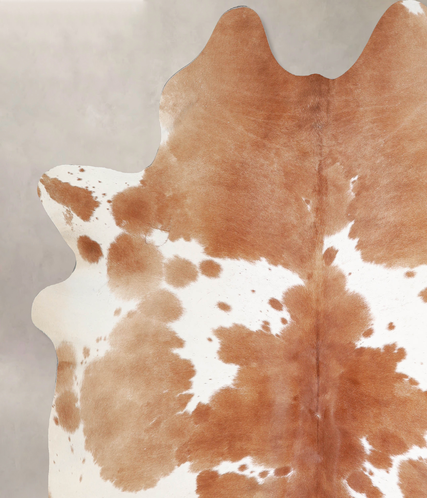 Brown and White Cowhide Rug #A34339