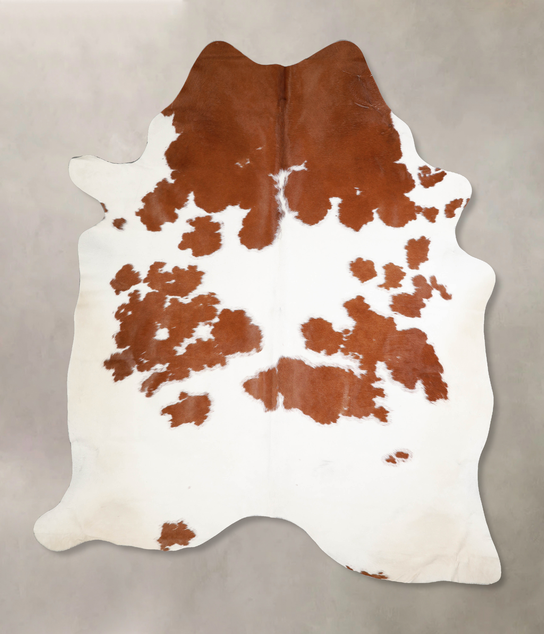 Brown and White Cowhide Rug #A34344