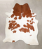 Brown and White XX-Large Brazilian Cowhide Rug 8'0