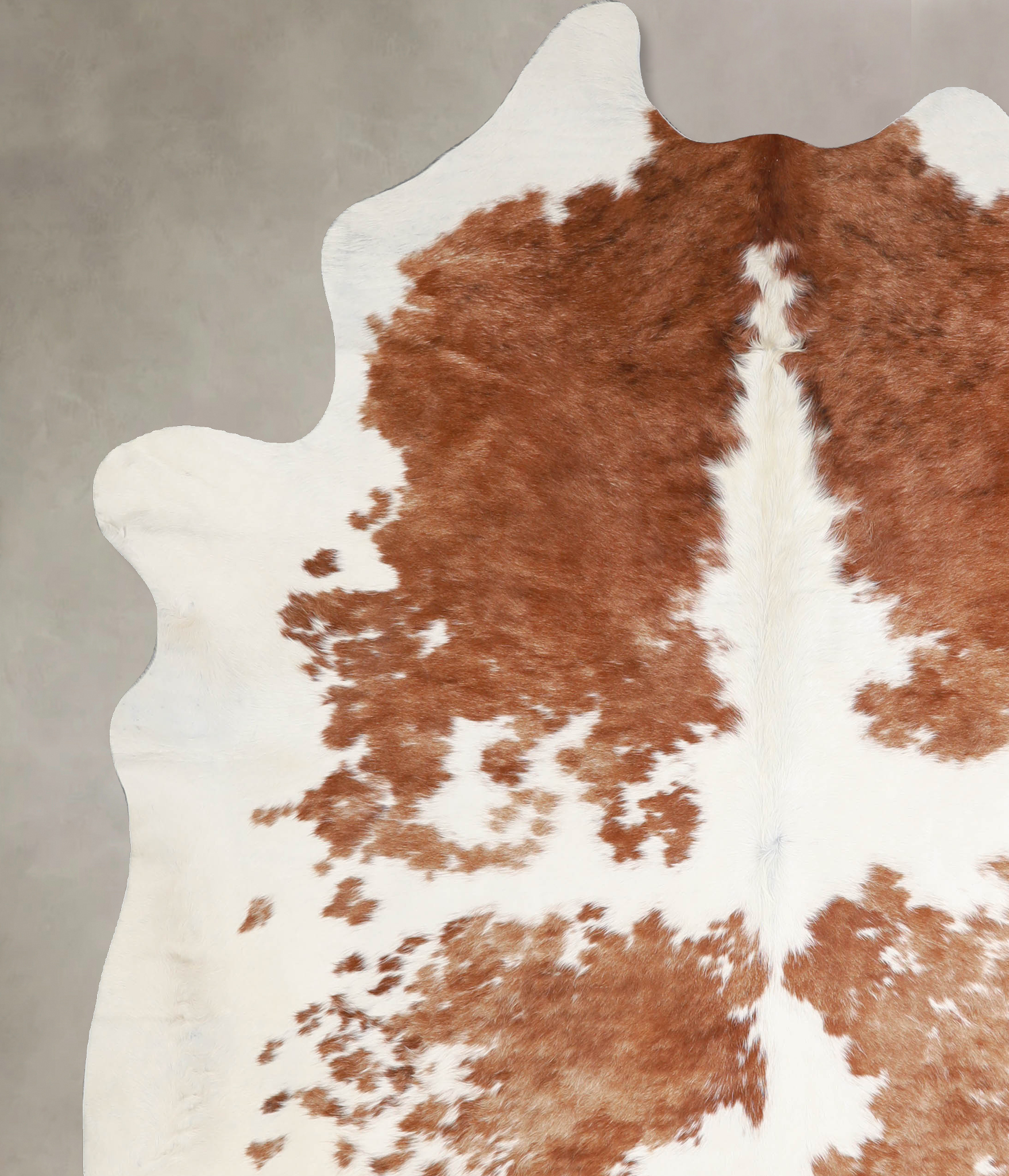 Brown and White Cowhide Rug #A34346