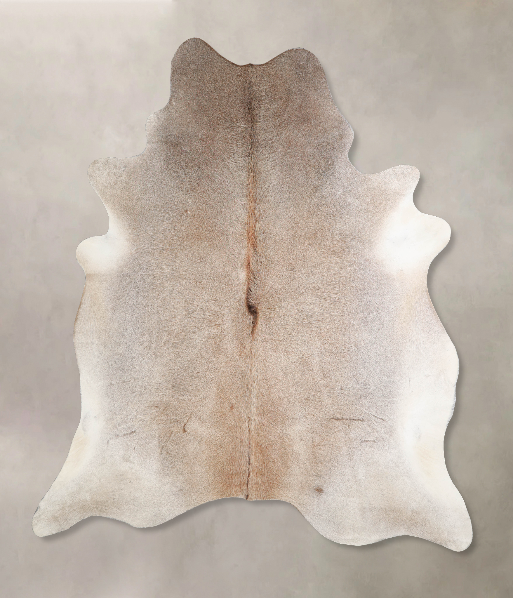 Grey with Beige Cowhide Rug #A34349