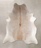 Grey with Beige XX-Large Brazilian Cowhide Rug 7'8