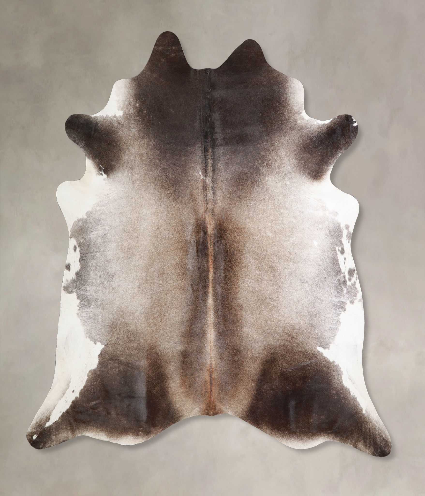 Grey with Beige Cowhide Rug #A34352