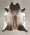 Grey with Beige XX-Large Brazilian Cowhide Rug 7'9