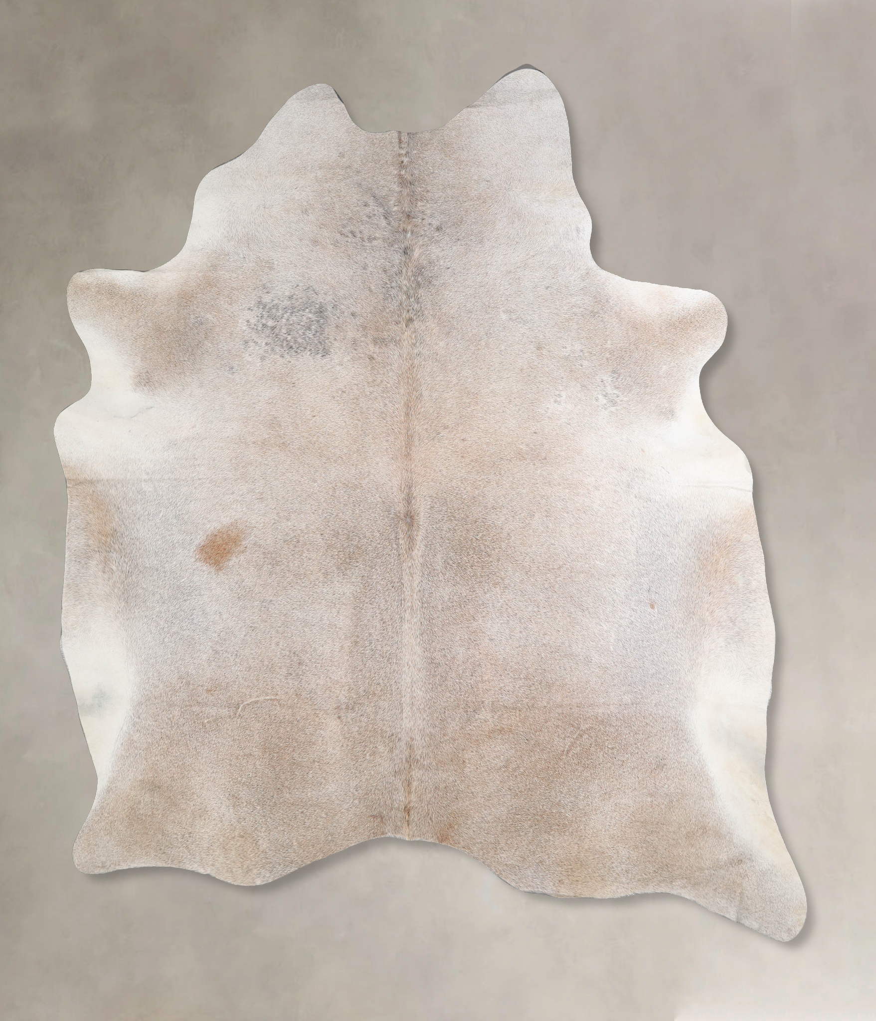 Grey with Beige Cowhide Rug #A34354