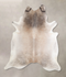 Grey with Beige XX-Large Brazilian Cowhide Rug 7'11