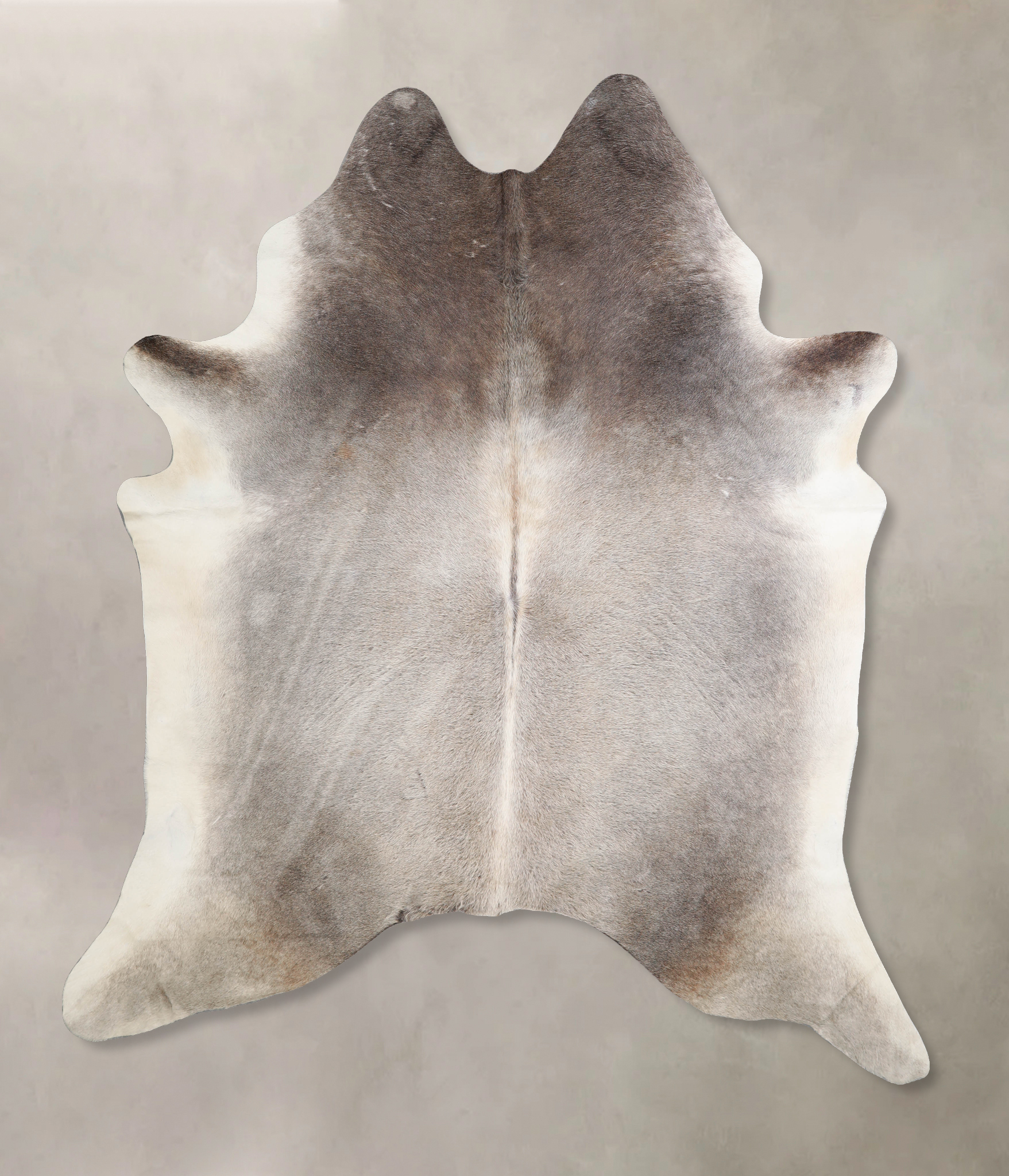 Grey with Beige Cowhide Rug #A34357