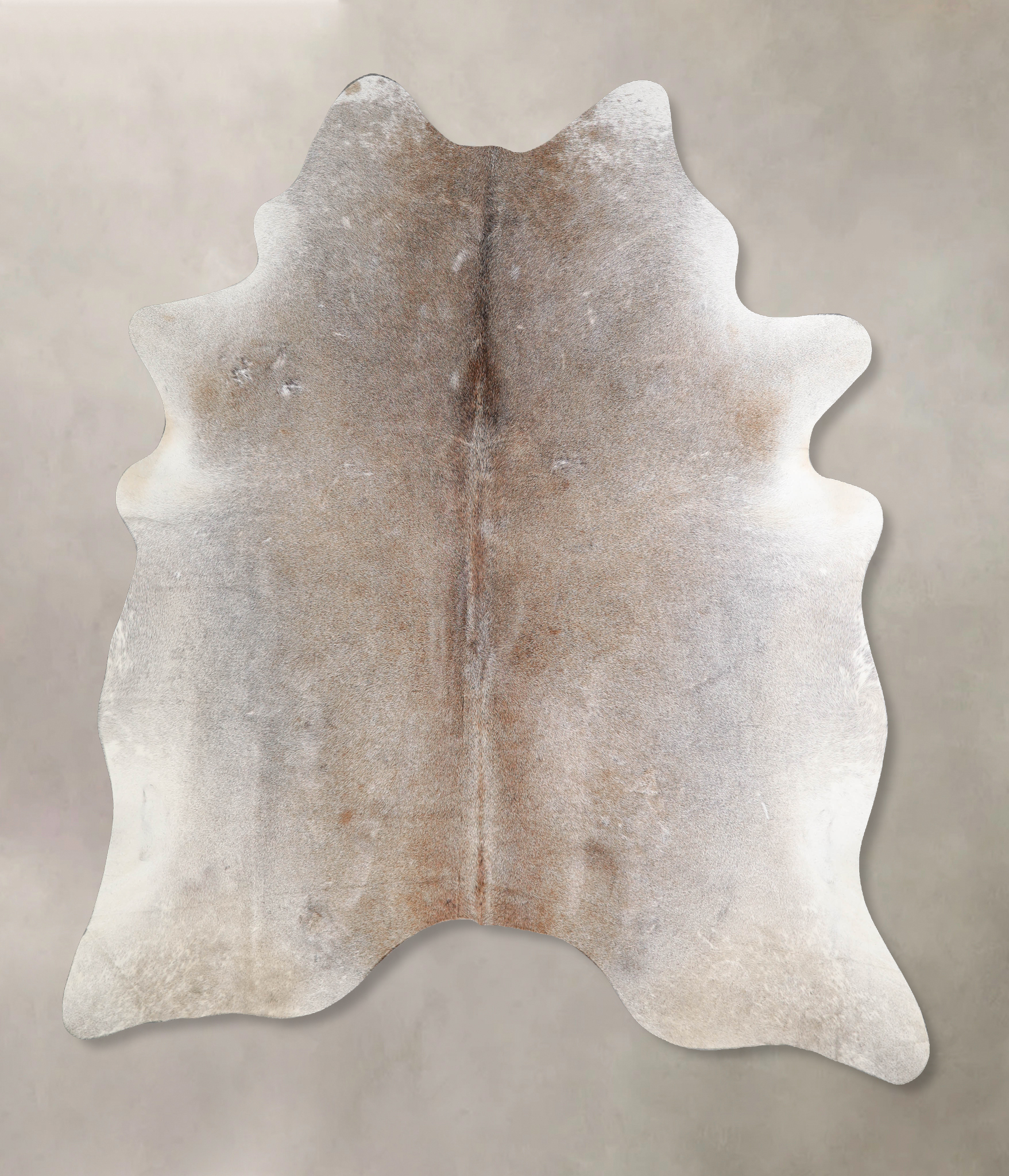 Grey with Beige Cowhide Rug #A34363