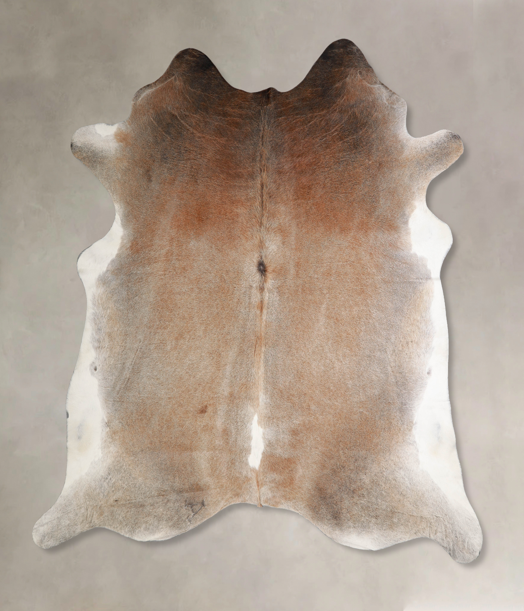 Grey with Beige Cowhide Rug #A34364