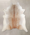 Grey with Beige XX-Large Brazilian Cowhide Rug 8'0