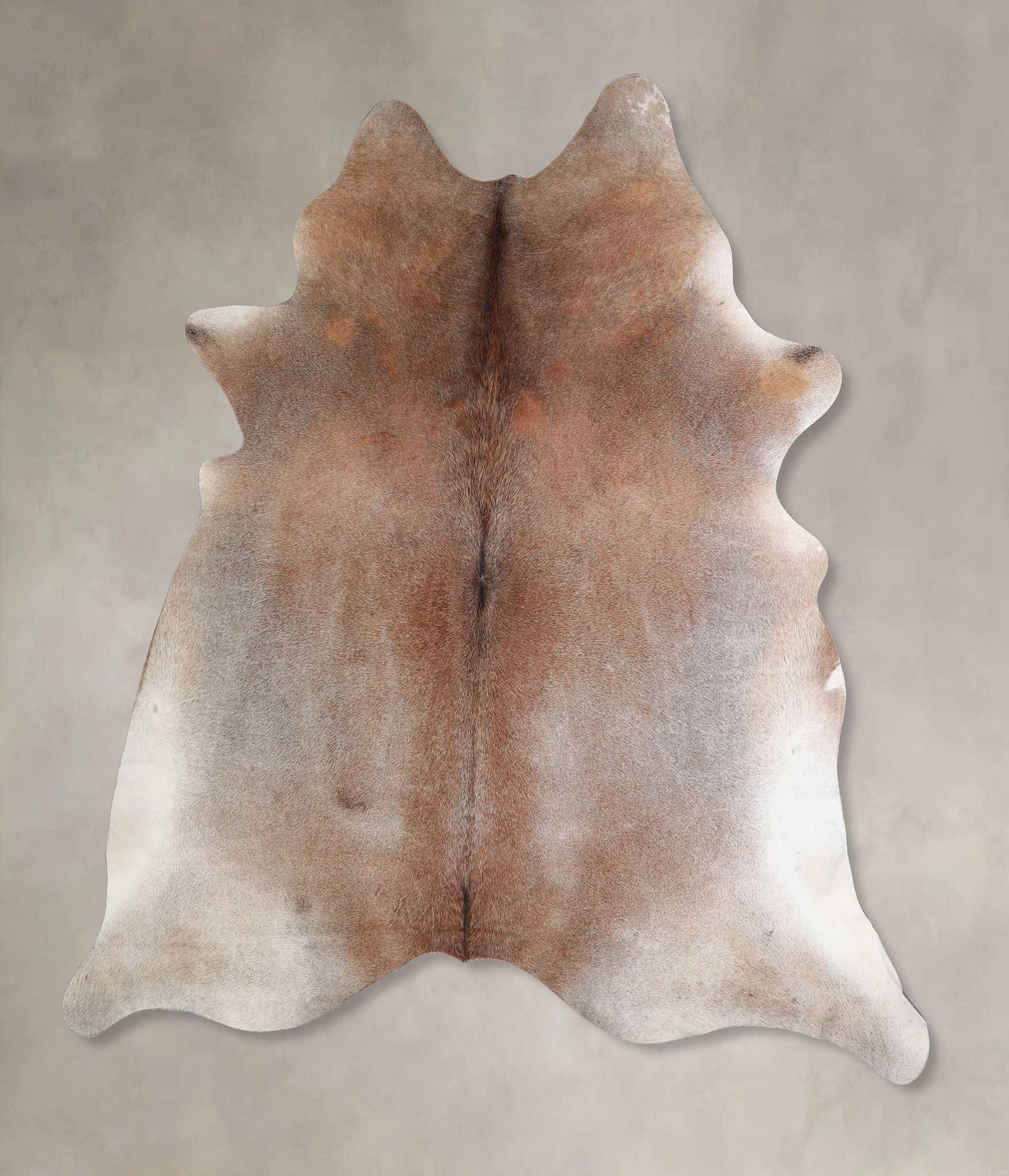 Grey with Beige Cowhide Rug #A34366