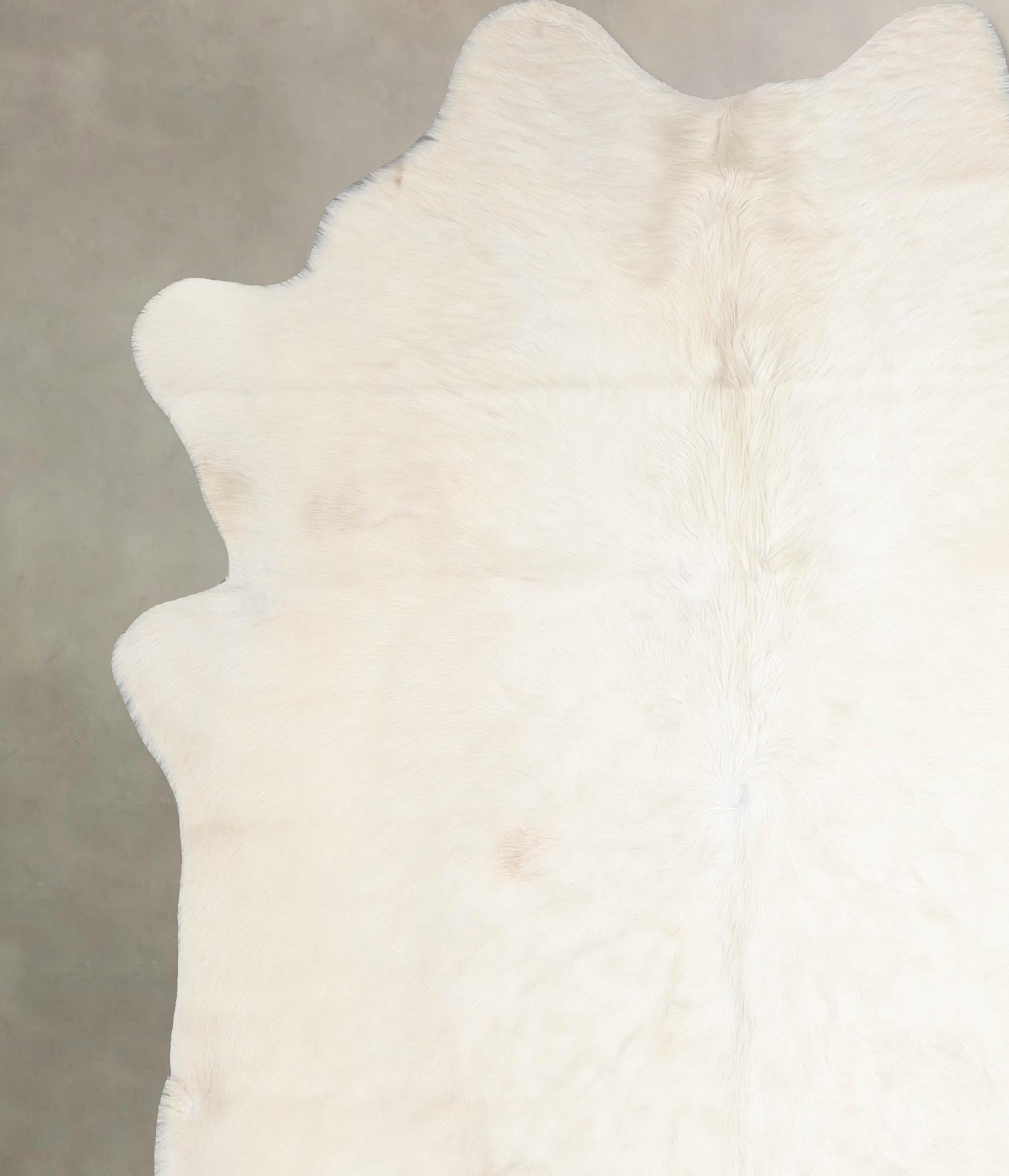 Solid White Cowhide Rug #A34368