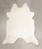 Solid White X-Large Brazilian Cowhide Rug 6'0