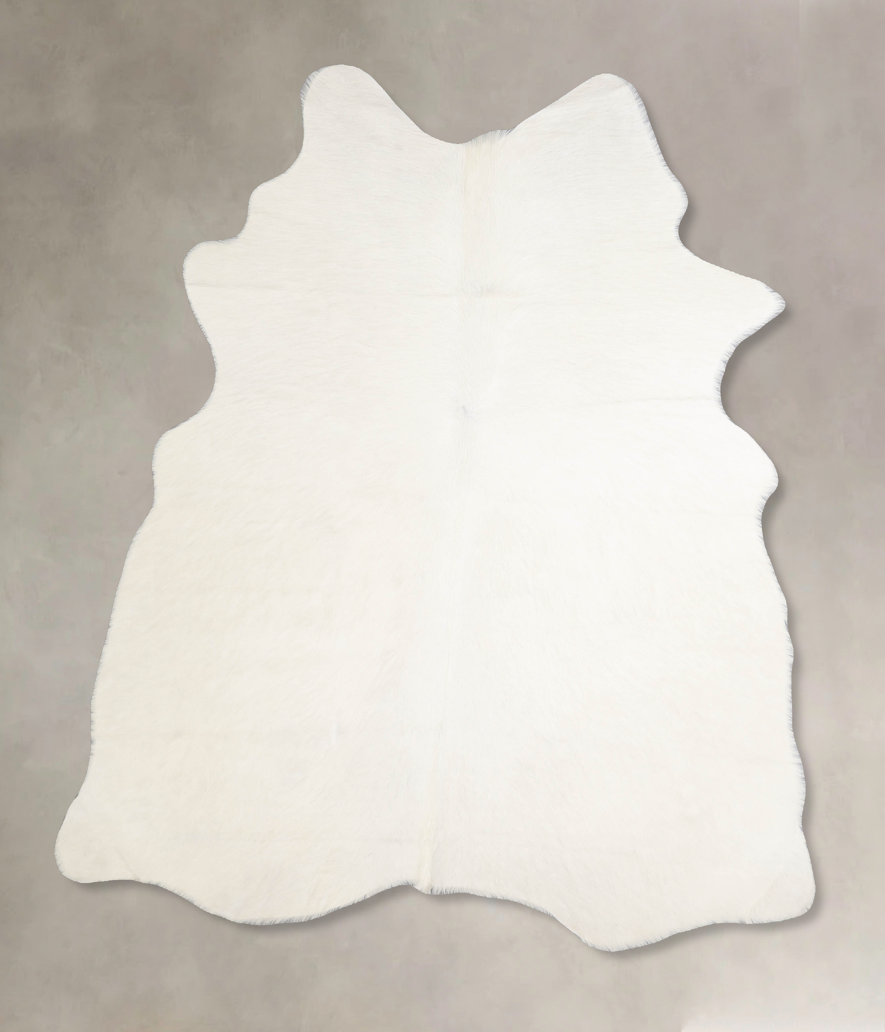 Solid White Cowhide Rug #A34371