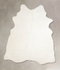 Solid White Large Brazilian Cowhide Rug 6'7