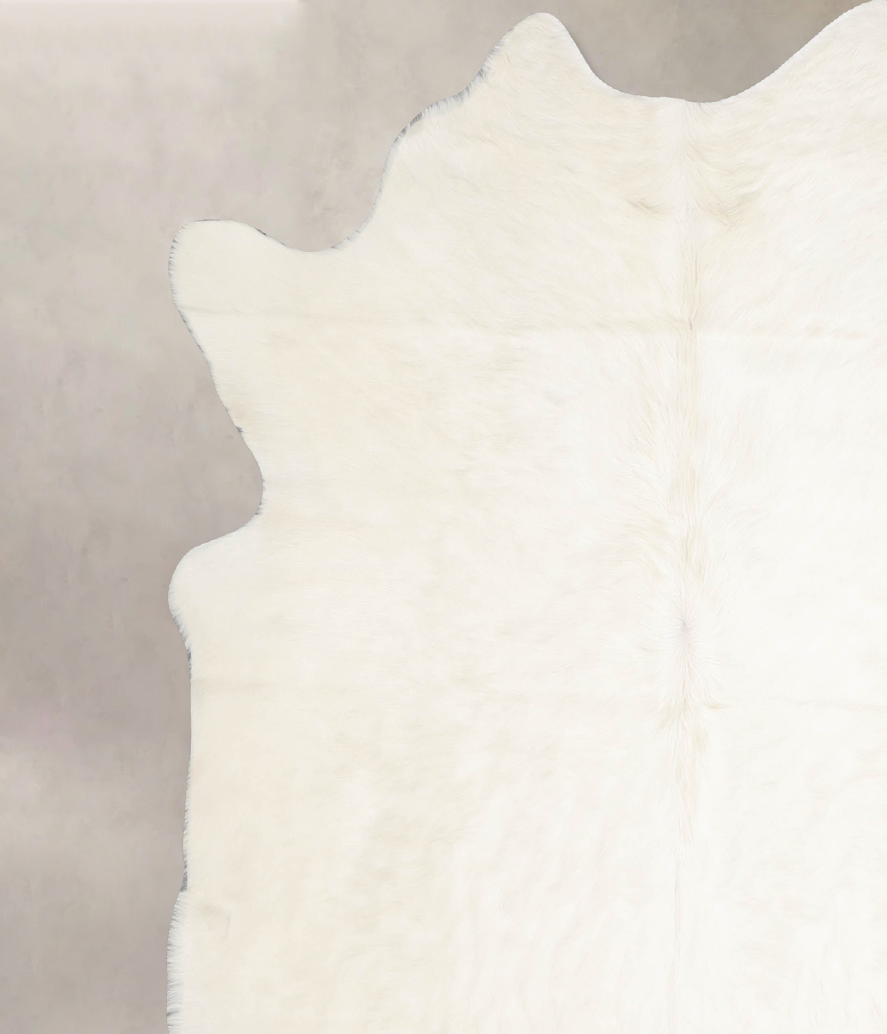 Solid White Cowhide Rug #A34372