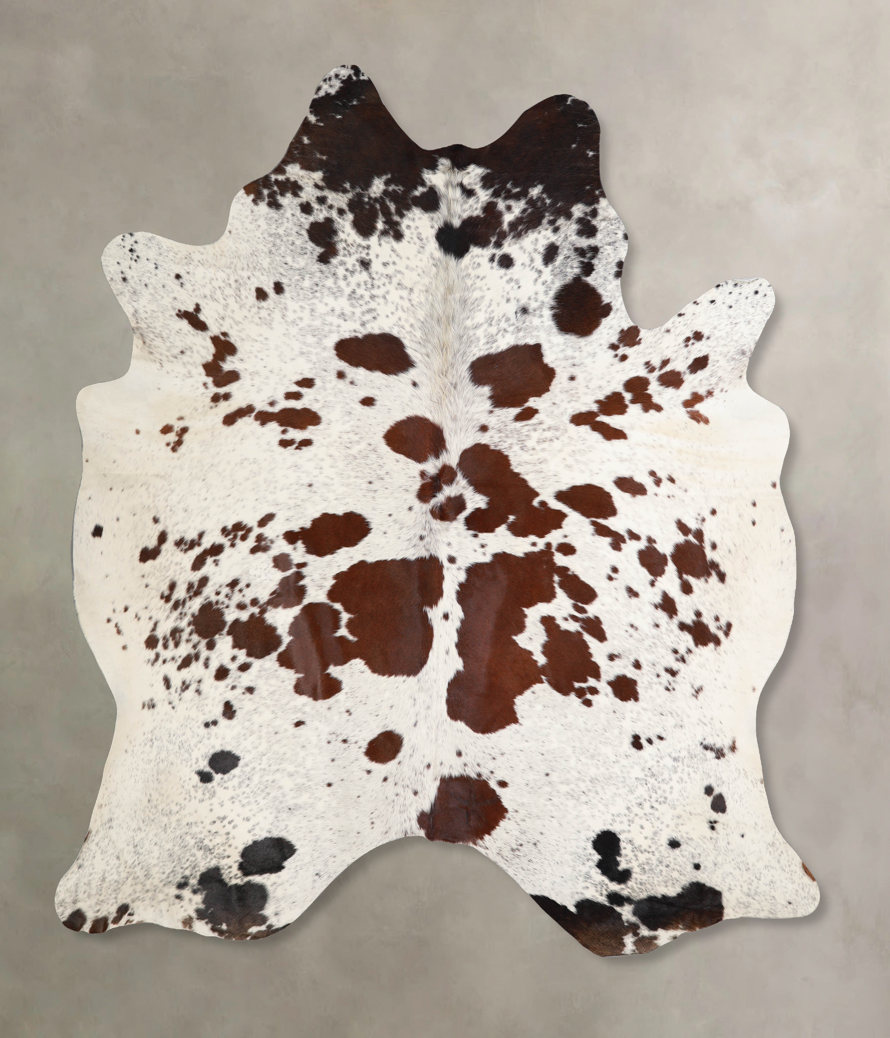 Salt and Pepper Brown Cowhide Rug #A34392