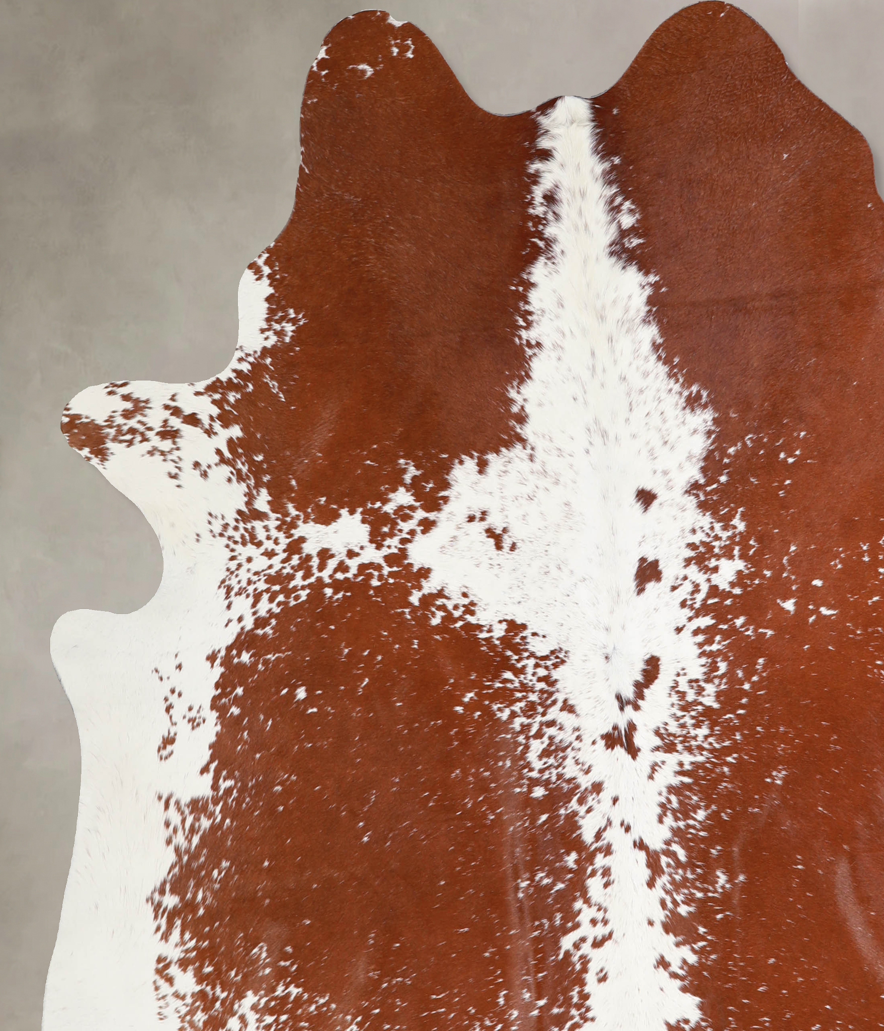 Brown and White Cowhide Rug #A34394