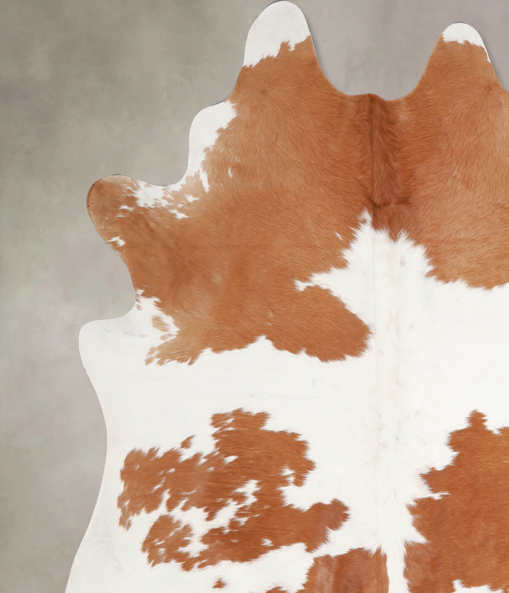 Brown and White Cowhide Rug #A34395