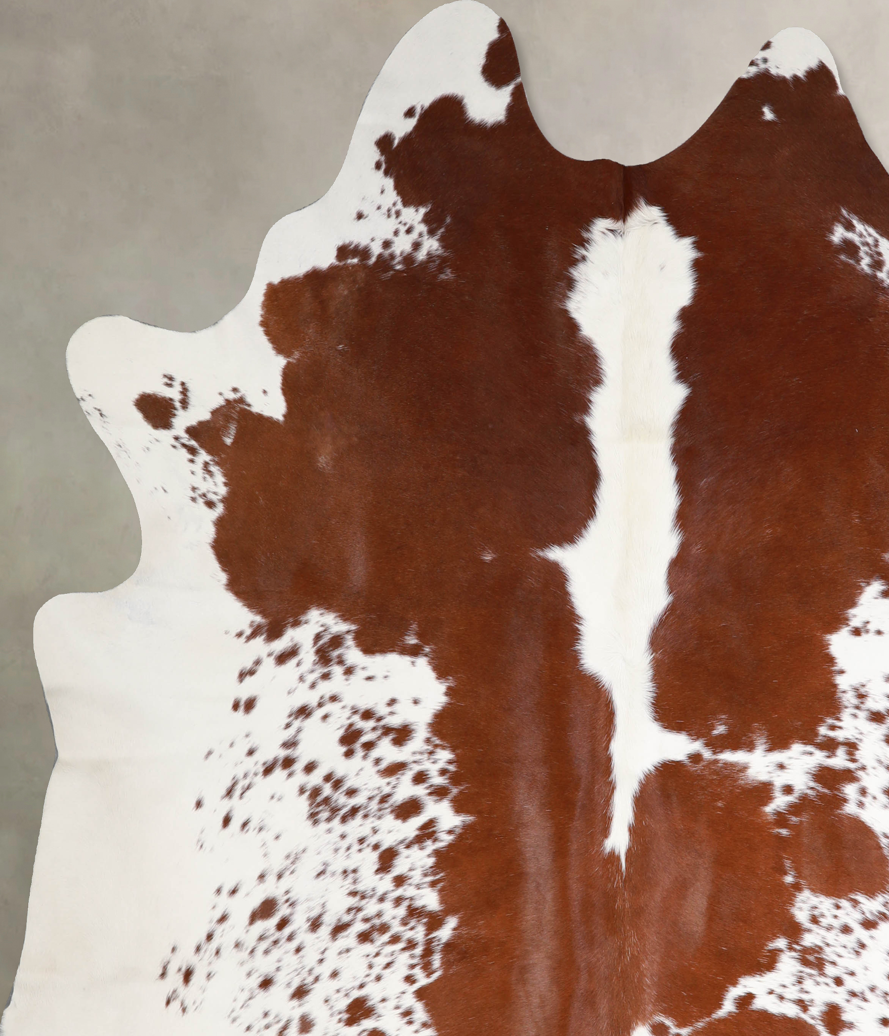 Brown and White Cowhide Rug #A34397