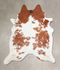 Brown and White X-Large Brazilian Cowhide Rug 7'3