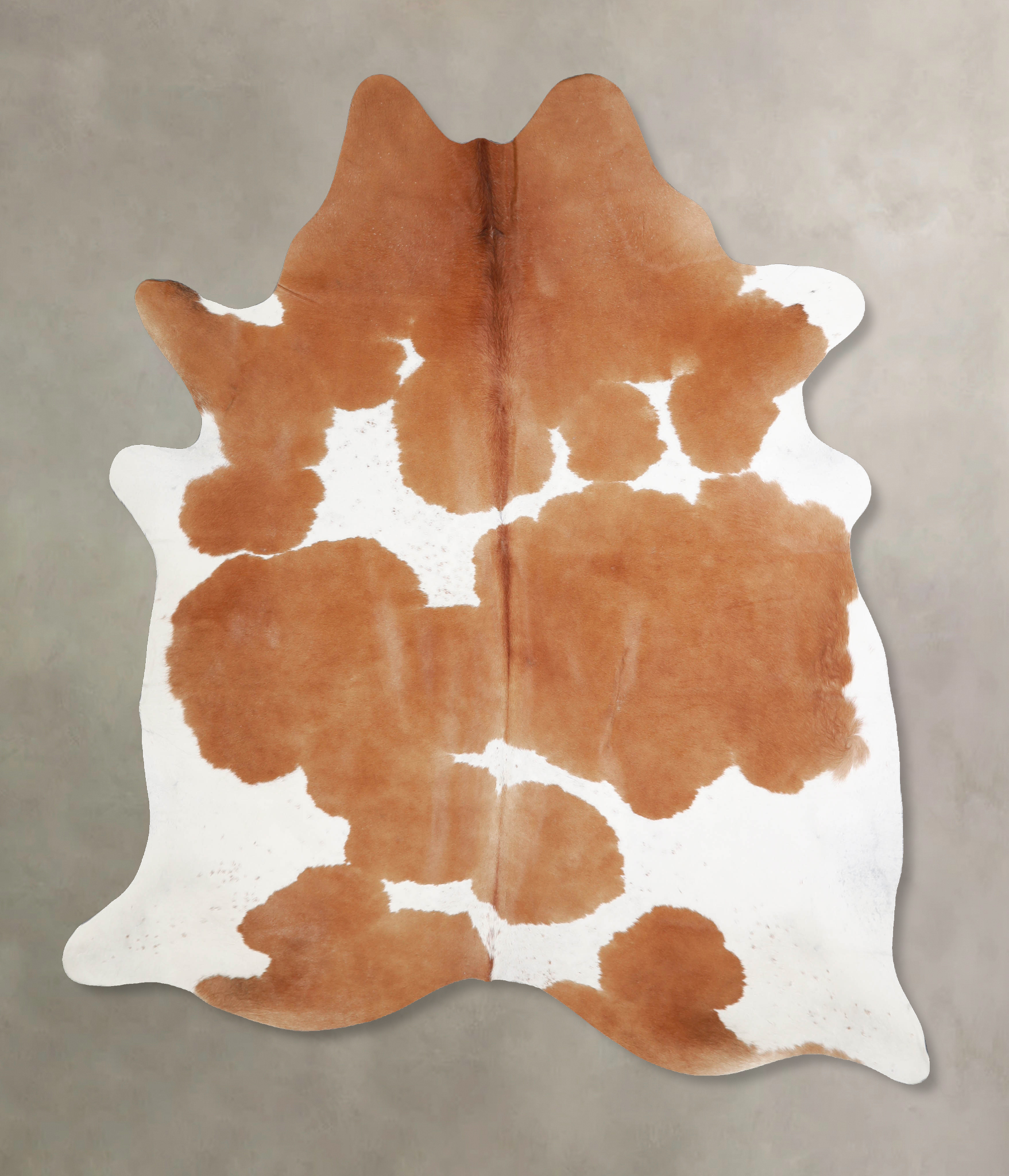 Brown and White Cowhide Rug #A34405