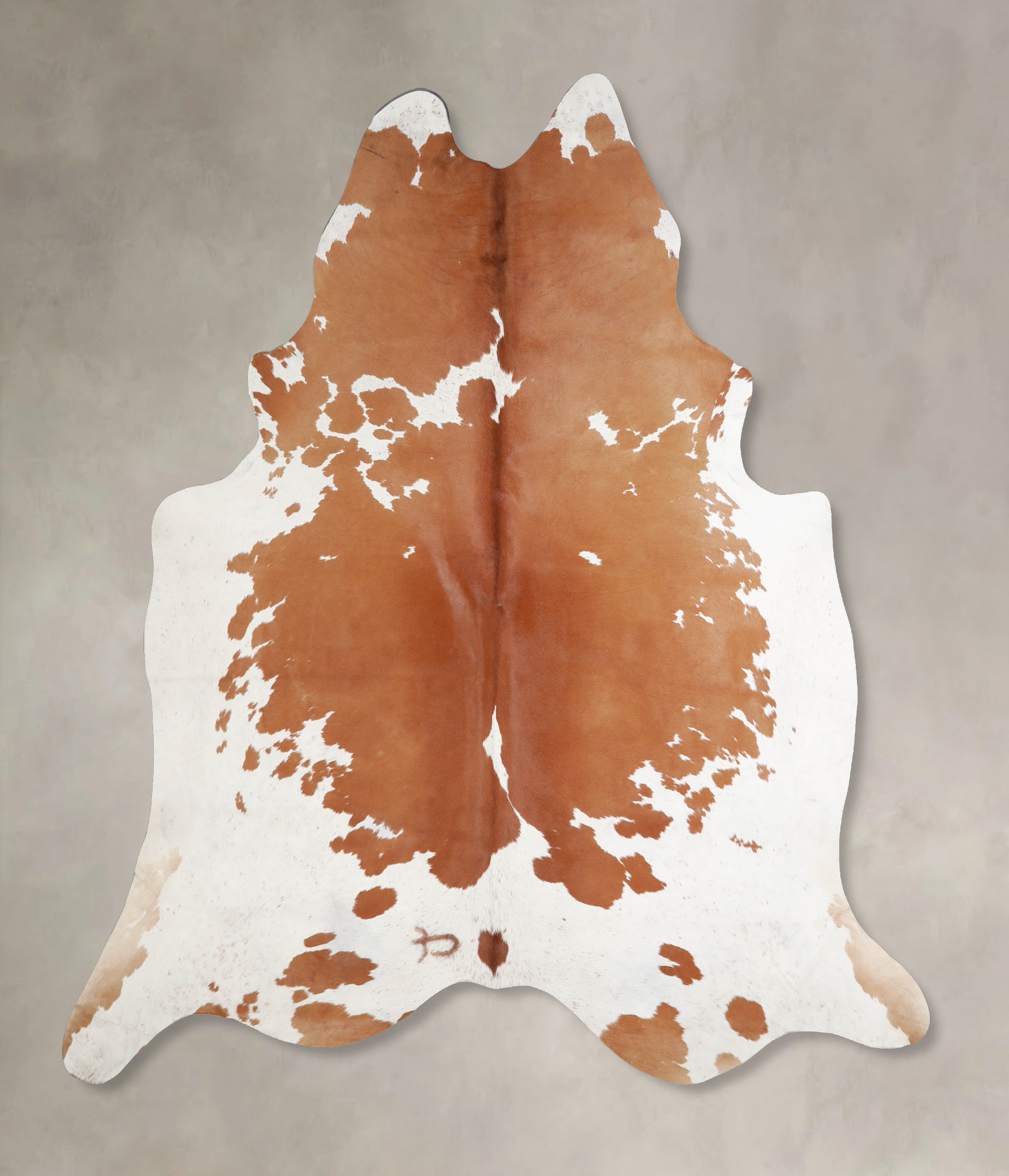 Brown and White Cowhide Rug #A34407