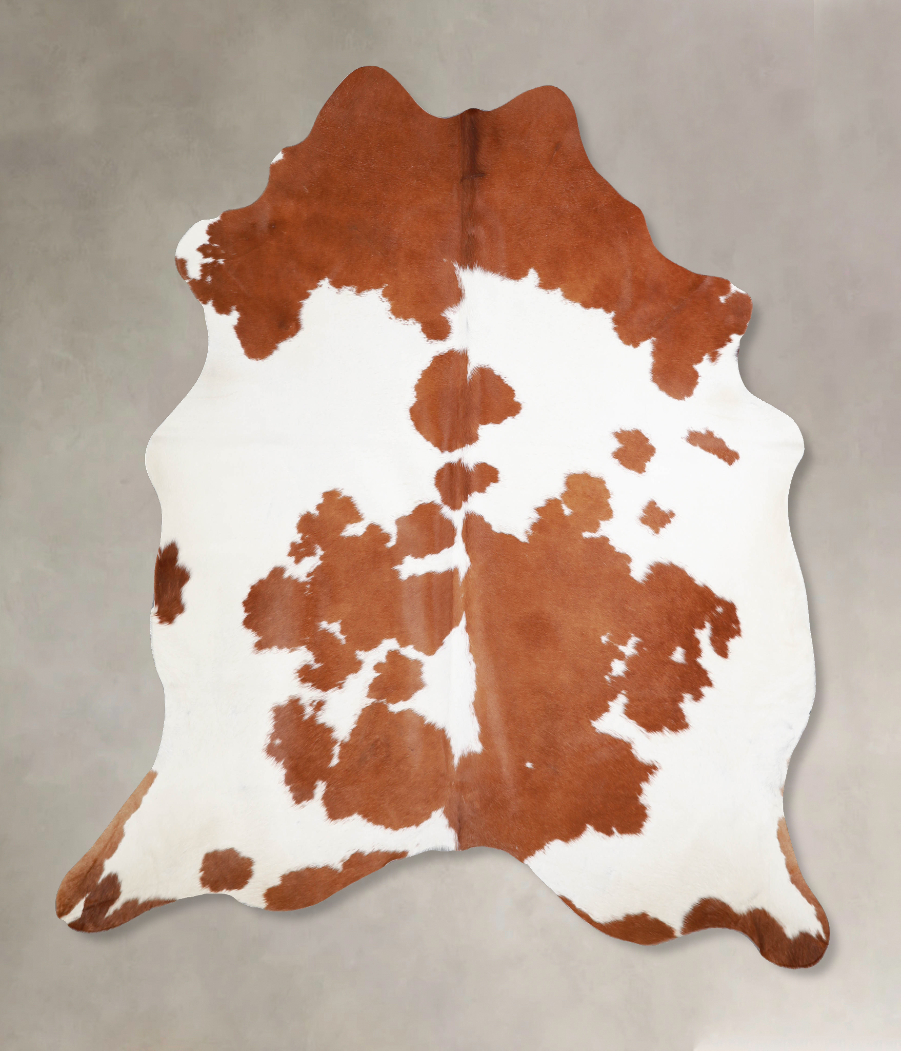 Brown and White Cowhide Rug #A34411