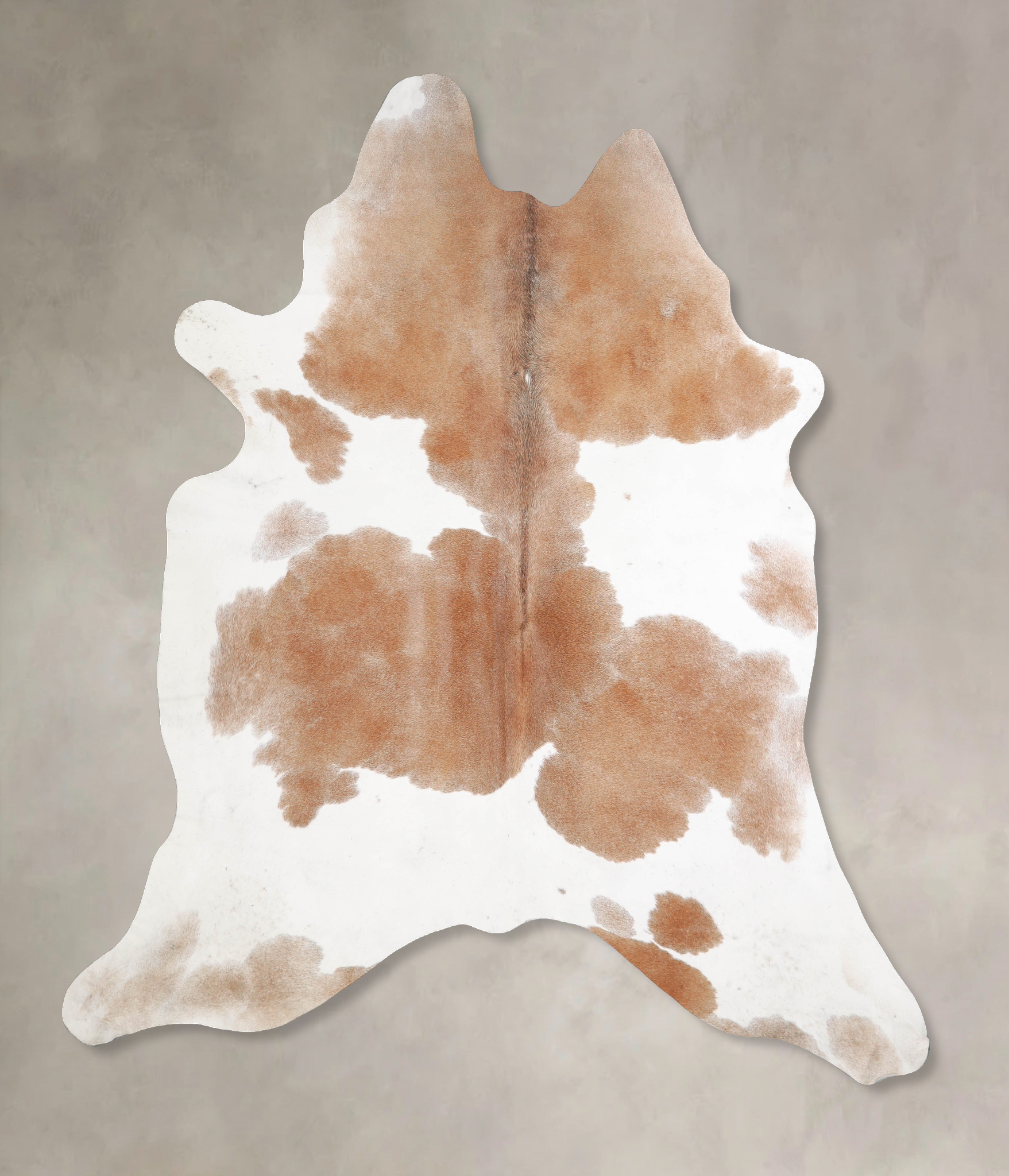 Brown and White Cowhide Rug #A34412