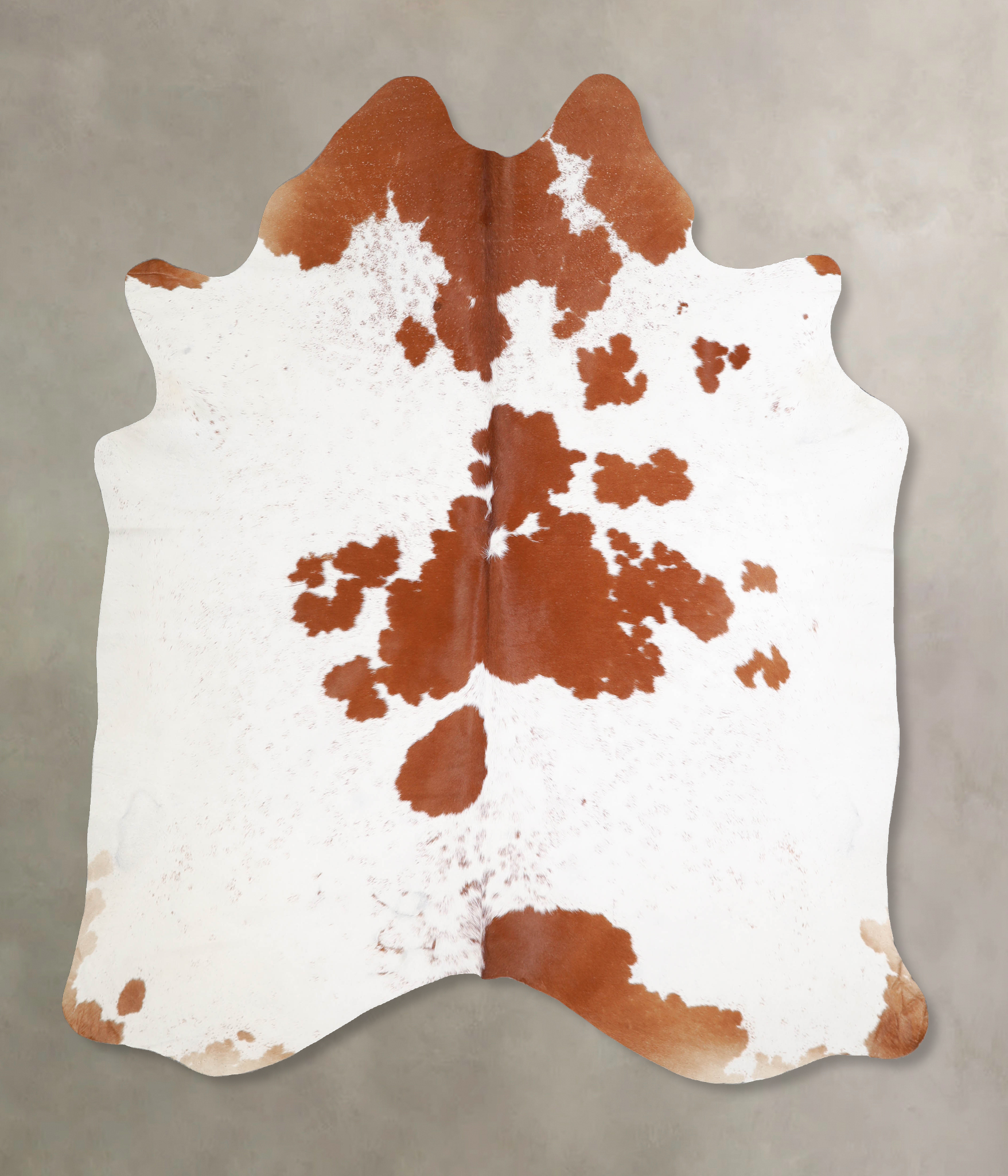 Brown and White Cowhide Rug #A34416