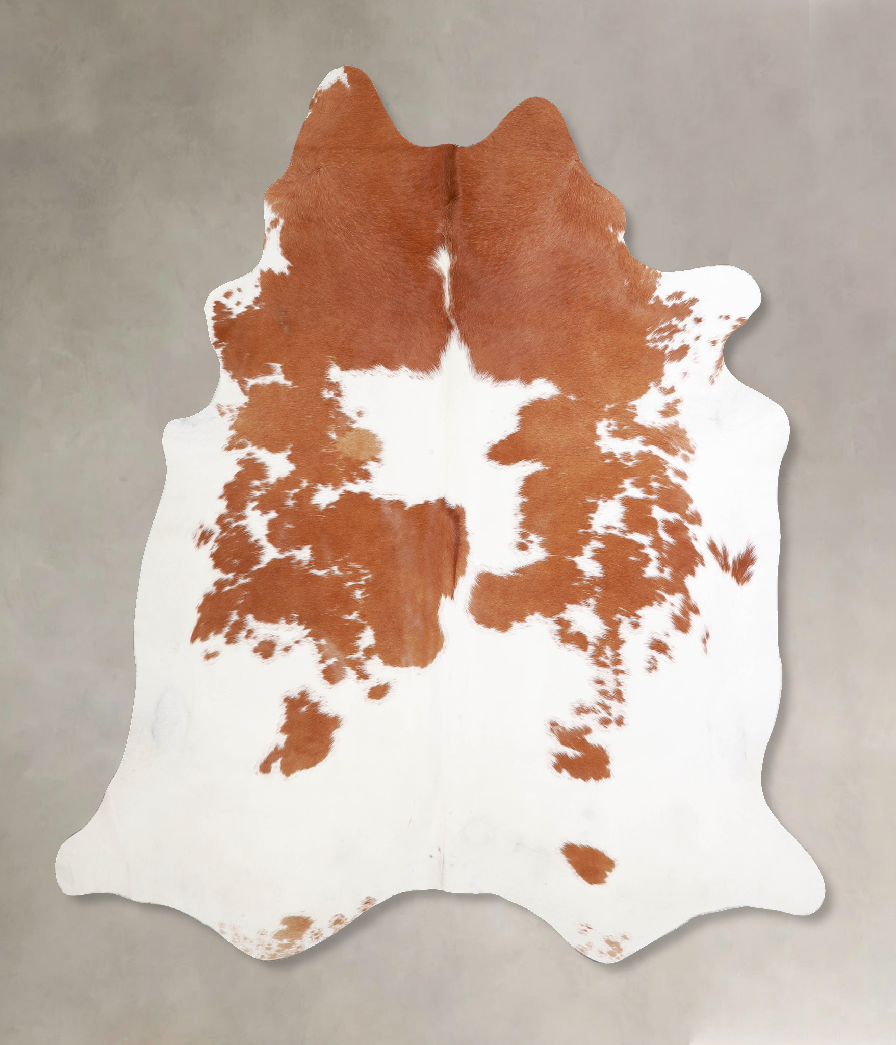 Brown and White Cowhide Rug #A34420