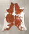 Brown and White X-Large Brazilian Cowhide Rug 6'9