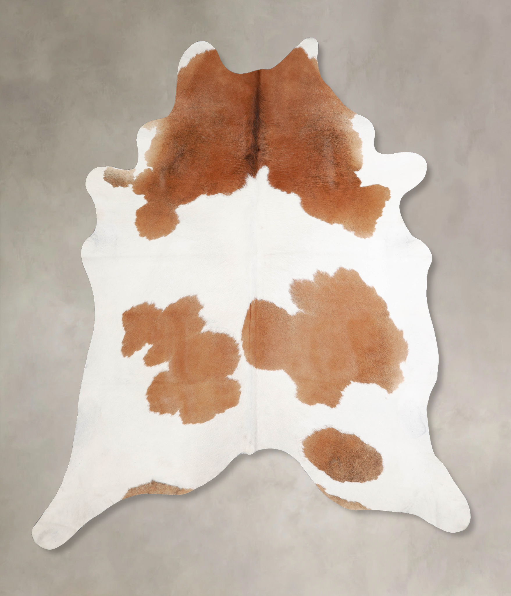 Brown and White Cowhide Rug #A34431