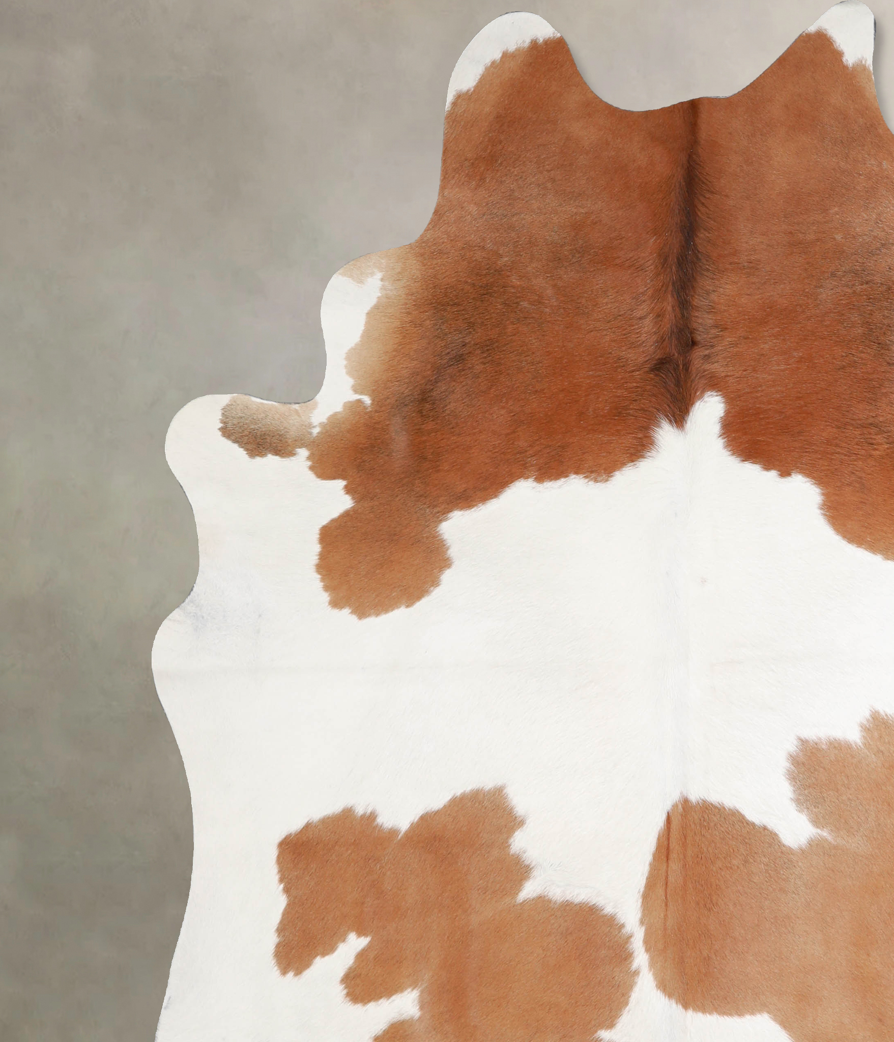 Brown and White Cowhide Rug #A34431