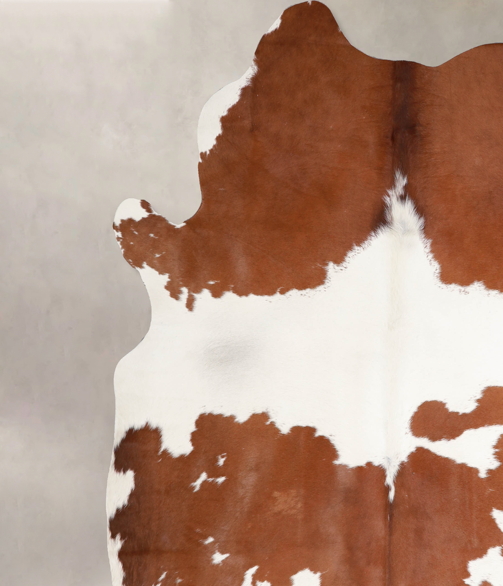 Brown and White Cowhide Rug #A34432