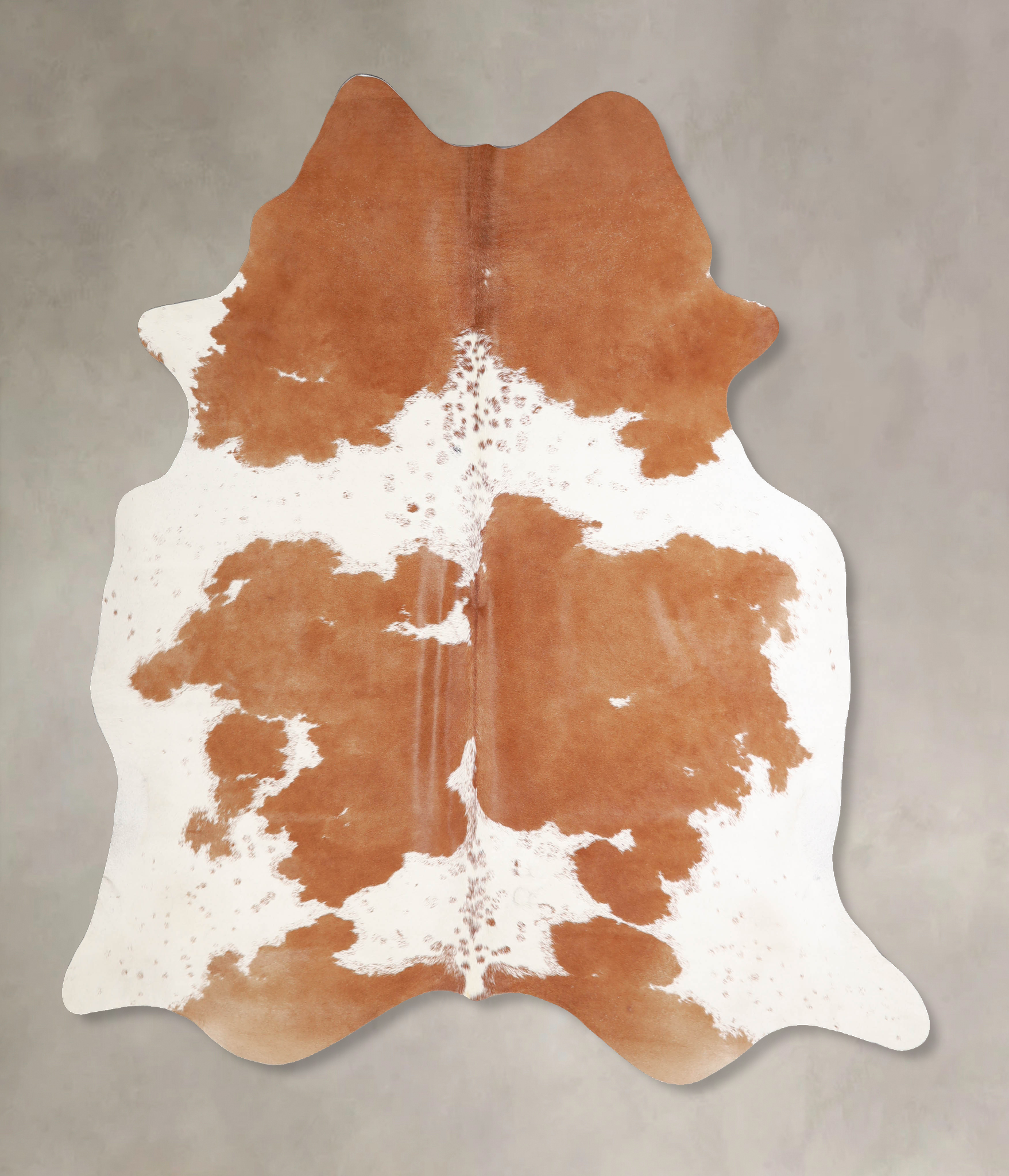 Brown and White Cowhide Rug #A34433