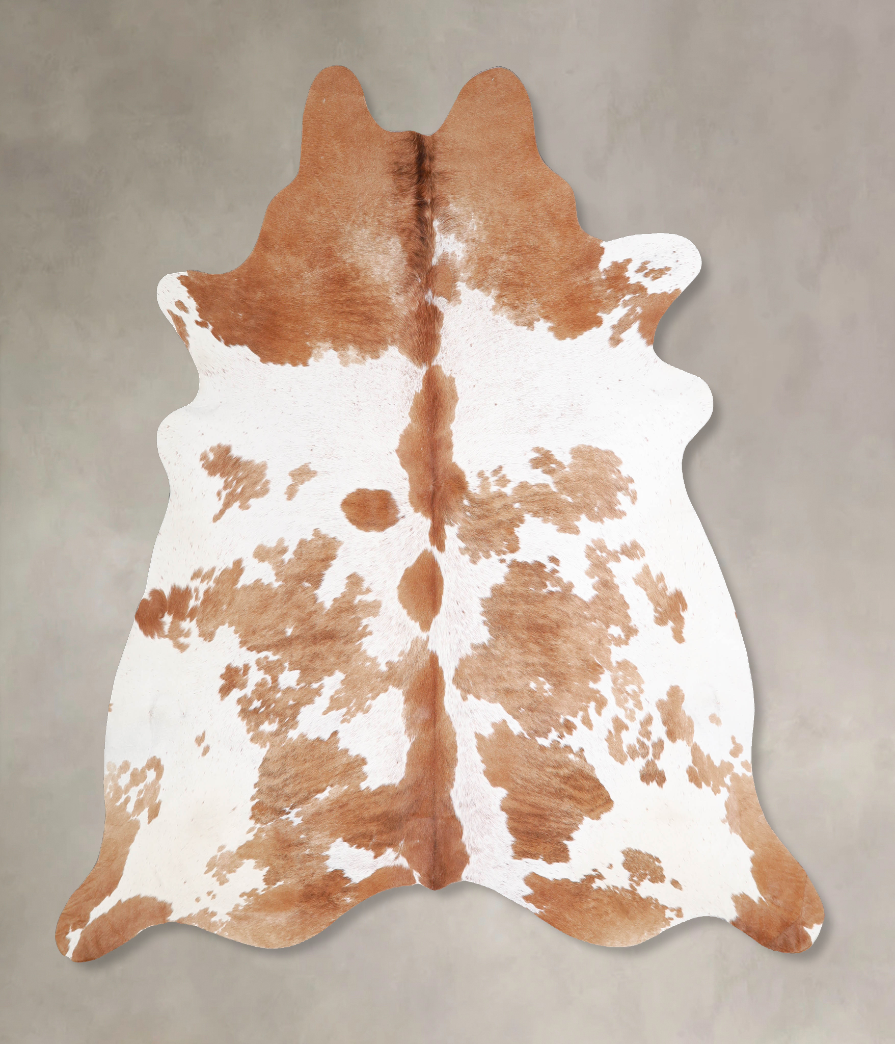 Brown and White Cowhide Rug #A34453