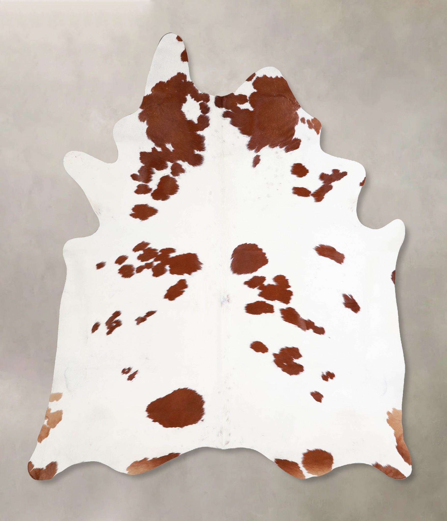 Brown and White Cowhide Rug #A34466