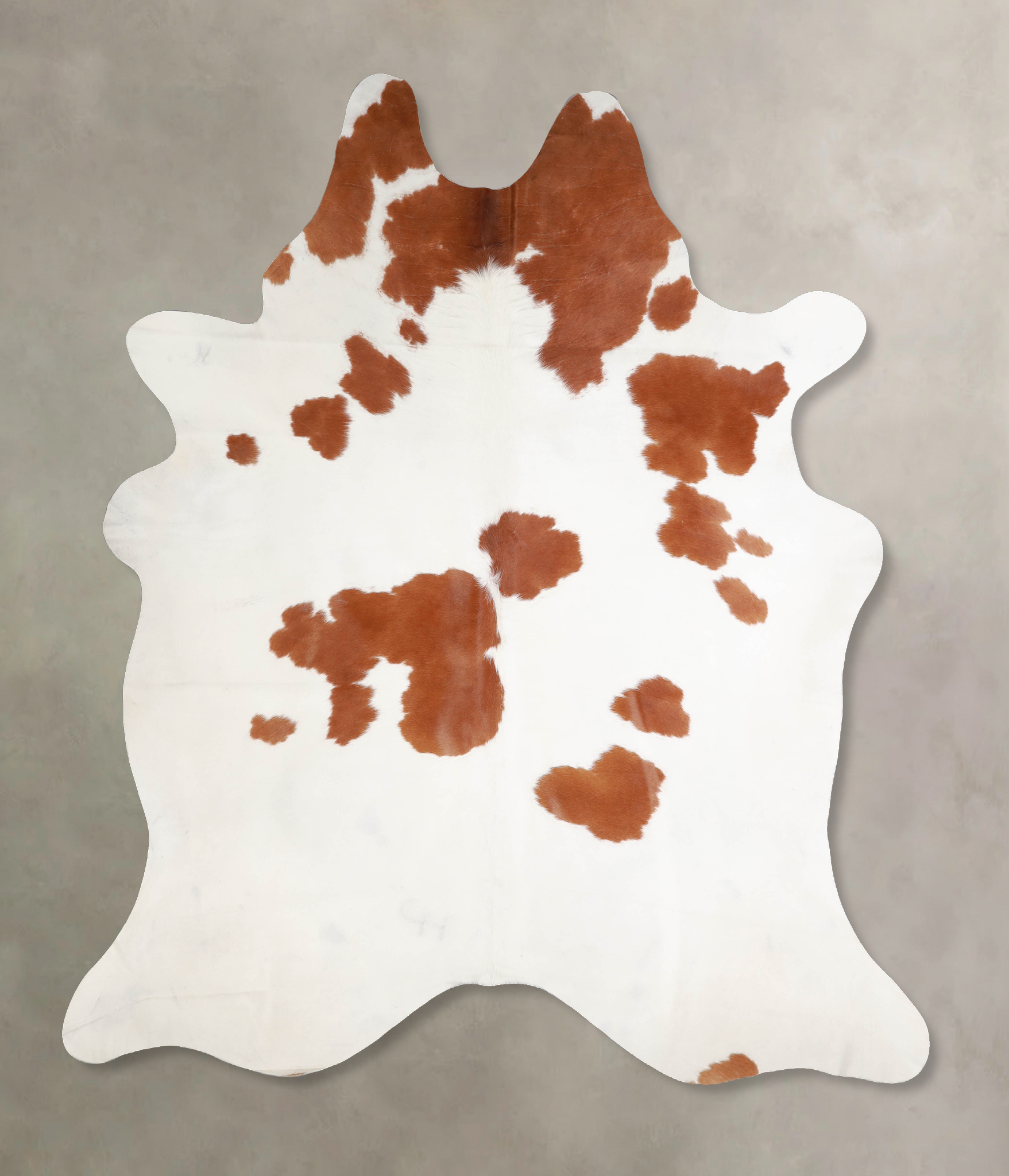 Brown and White Cowhide Rug #A34467