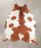 Brown and White X-Large Brazilian Cowhide Rug 7'5