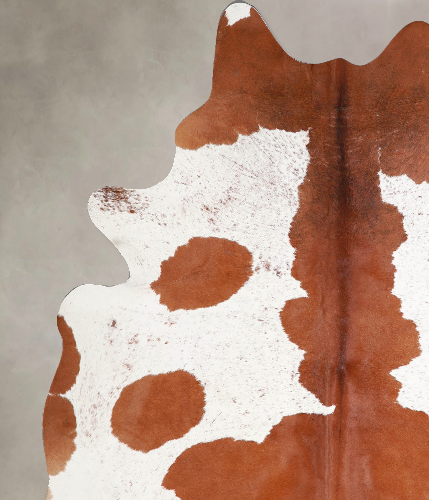 Brown and White Cowhide Rug #A34480