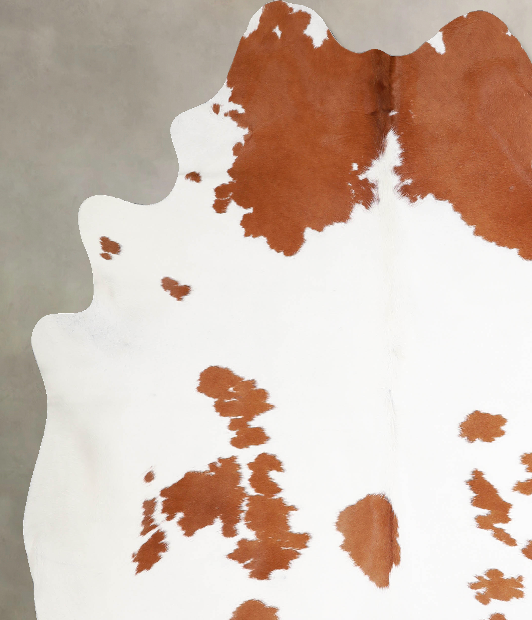 Brown and White Cowhide Rug #A34482