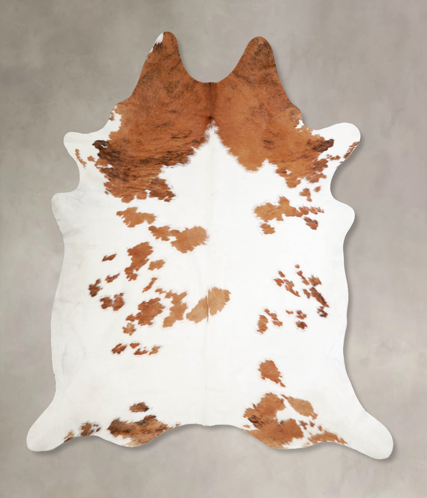 Brown and White Cowhide Rug #A34485