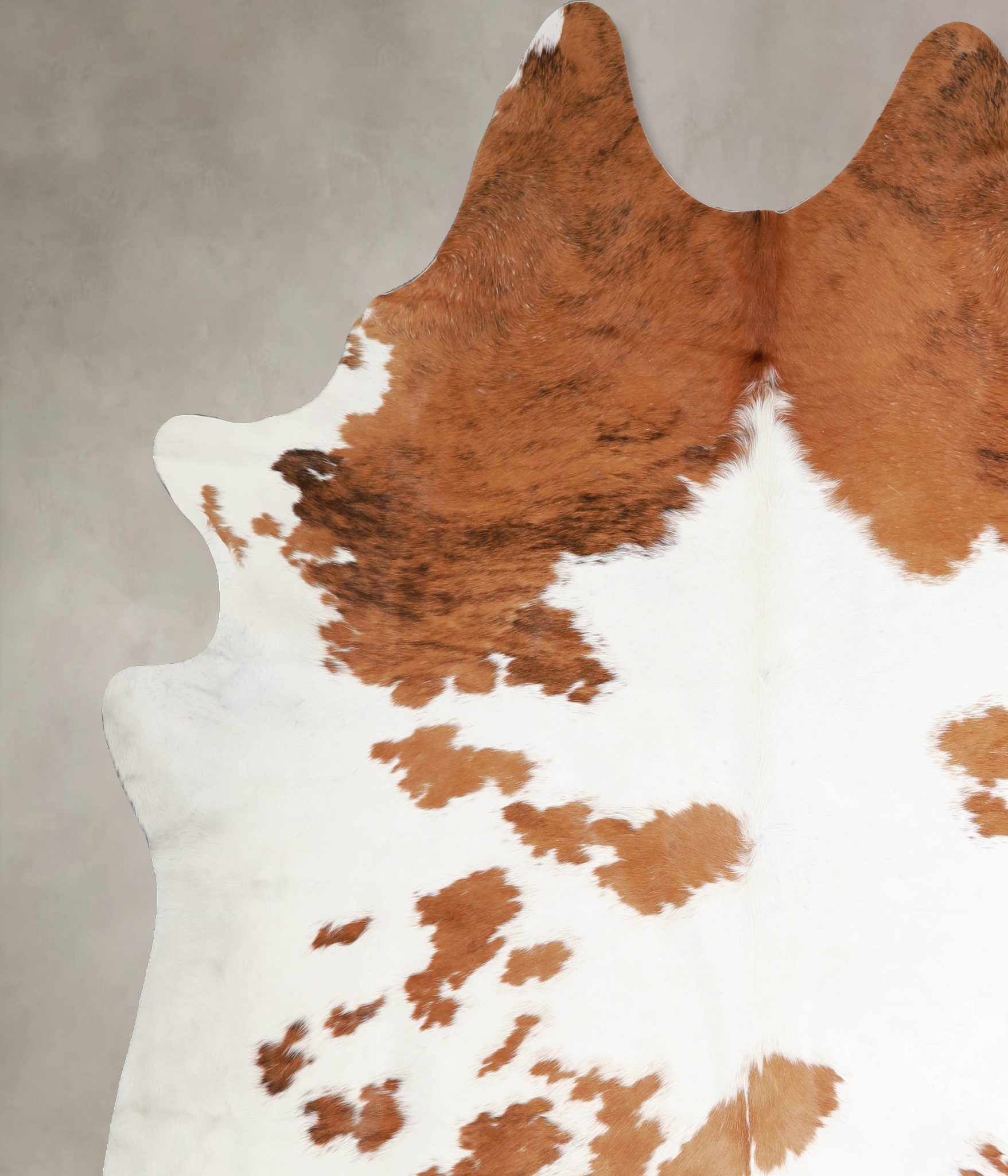 Brown and White Cowhide Rug #A34485